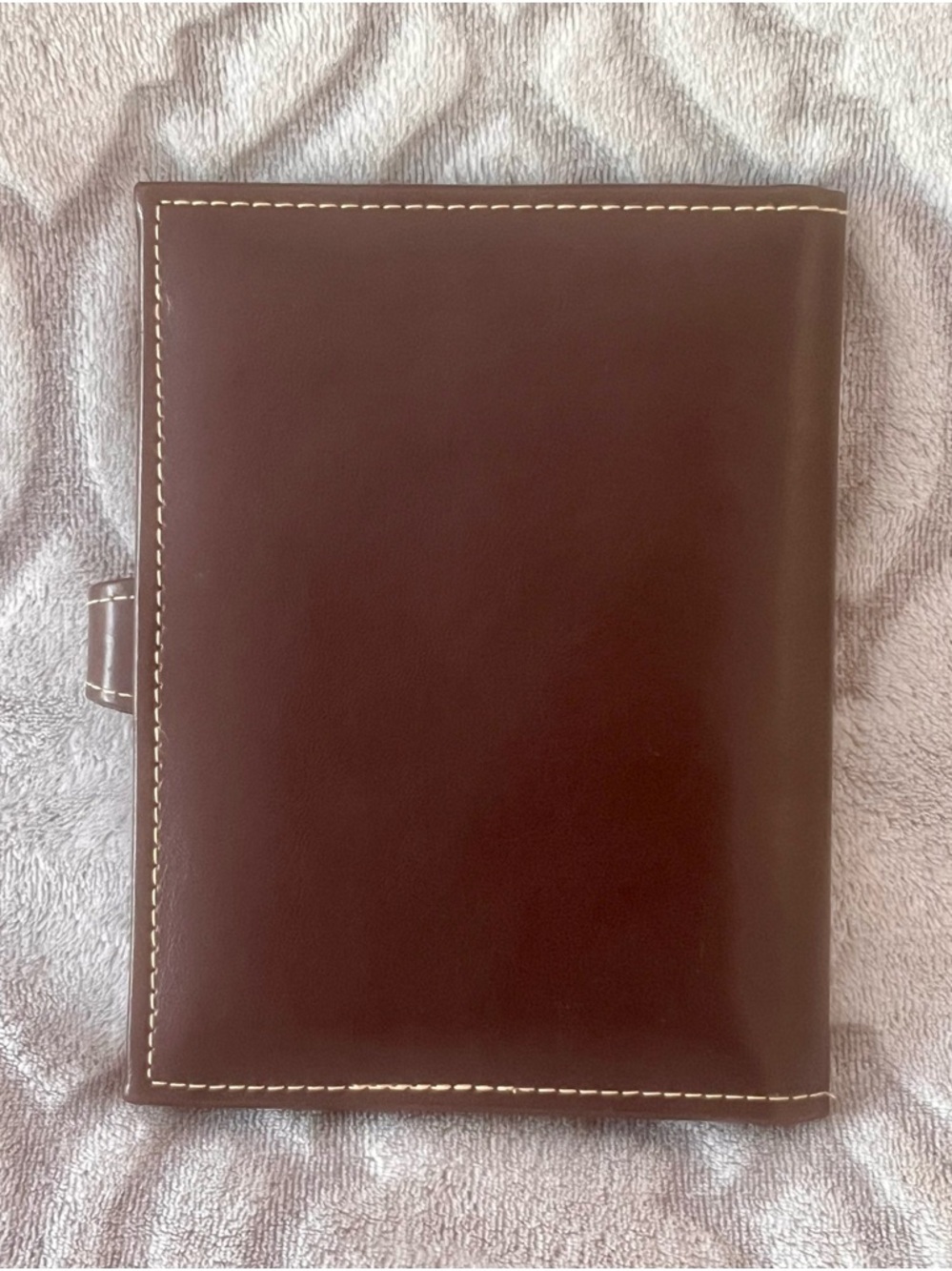Tooled Leather Mini Photo Album Snap Closure Floral Western (4” x 6” photos) - Picture 3 of 3